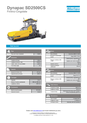 Finitrici stradali cingolate Dynapac SD 2500 CS