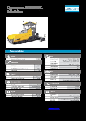Finitrici stradali cingolate Dynapac SD 2550 C