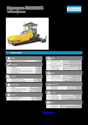 Finitrici stradali cingolate Dynapac SD 2550 C