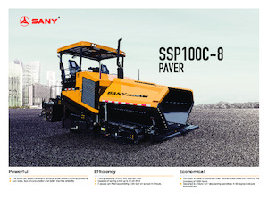 Finitrici stradali cingolate Sany SSP100C-8 