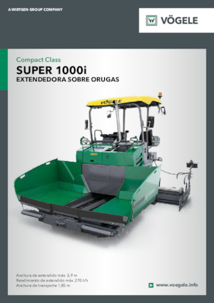 Finitrici stradali cingolate Vögele Super 1000i