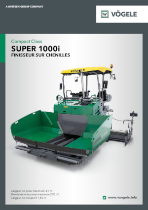 Finitrici stradali cingolate Vögele Super 1000i