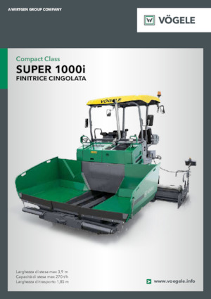Finitrici stradali cingolate Vögele Super 1000i