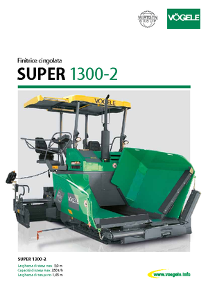 Finitrici stradali cingolate Vögele Super 1300-2