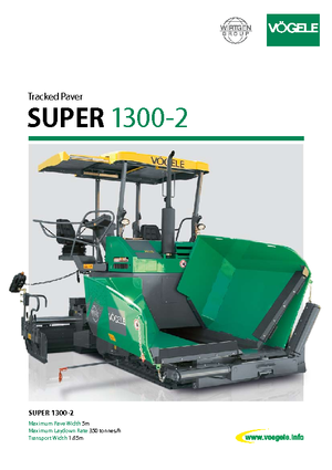 Finitrici stradali cingolate Vögele Super 1300-2