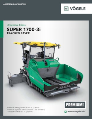 Finitrici stradali cingolate Vögele Super 1700-3i