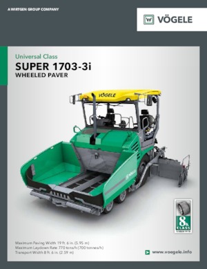 Finitrici stradali cingolate Vögele Super 1703-3i