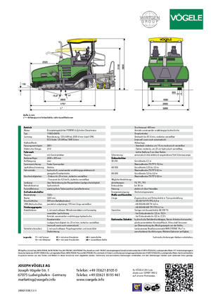 Finitrici stradali cingolate Vögele Super 1800-2
