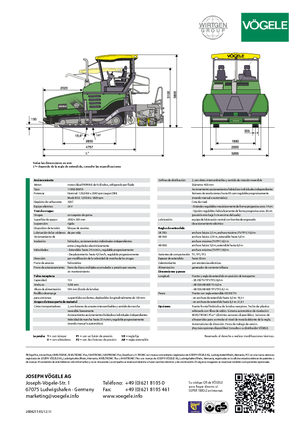Finitrici stradali cingolate Vögele Super 1800-2