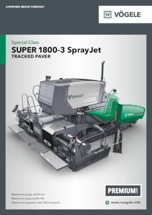 Finitrici stradali cingolate Vögele Super 1800-3 SprayJet
