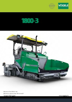 Finitrici stradali cingolate Vögele SUPER 1800-3