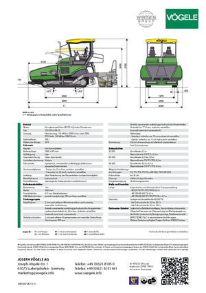 Finitrici stradali cingolate Vögele Super 1900-2