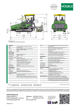 Finitrici stradali cingolate Vögele Super 1900-2
