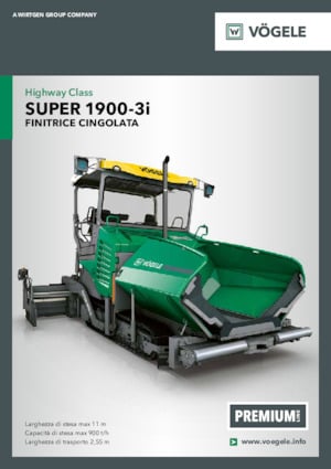 Finitrici stradali cingolate Vögele Super 1900-3i
