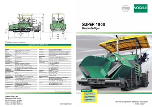 Finitrici stradali cingolate Vögele Super 1900