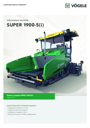 Finitrici stradali cingolate Vögele Super 1900-5