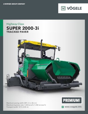 Finitrici stradali cingolate Vögele Super 2000-3i