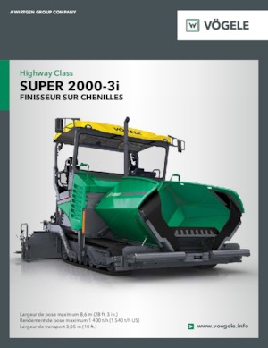 Finitrici stradali cingolate Vögele Super 2000-3i