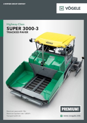 Finitrici stradali cingolate Vögele Super 3000-3