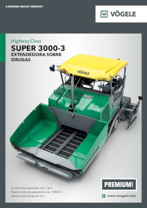 Finitrici stradali cingolate Vögele Super 3000-3