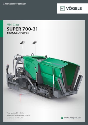 Finitrici stradali cingolate Vögele Super 700-3i