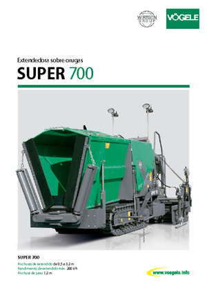 Finitrici stradali cingolate Vögele Super 700