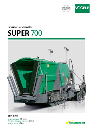 Finitrici stradali cingolate Vögele Super 700