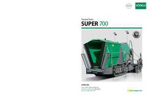 Finitrici stradali cingolate Vögele Super 700