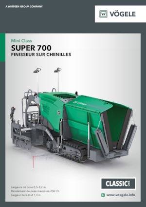 Finitrici stradali cingolate Vögele Super 700