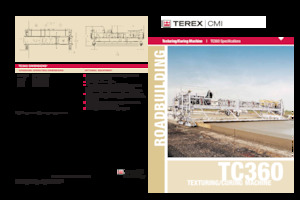 Finitrici stradali cingolate Terex TC360