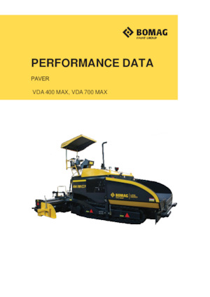 Finitrici stradali cingolate Bomag VDA 400 MAX