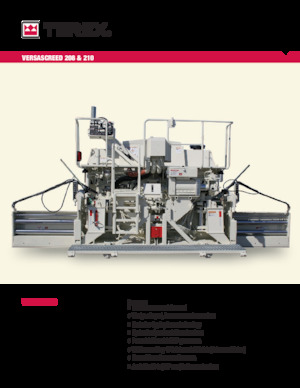 Finitrici stradali cingolate Terex VersaScreed 210