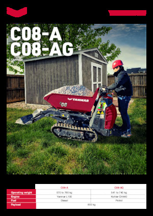 Dumper cingolati Yanmar C08-A HI TIP 