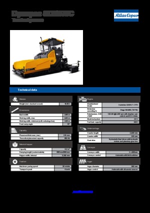 Finitrici stradali cingolate Dynapac SD 2500 C