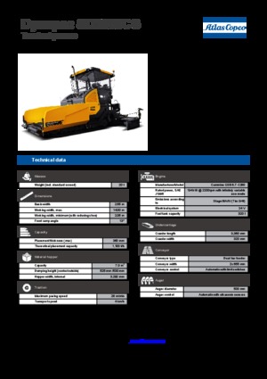 Finitrici stradali cingolate Dynapac SD 2550 CS