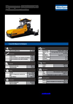 Finitrici stradali cingolate Dynapac SD 2550 CS