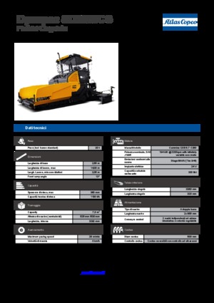 Finitrici stradali cingolate Dynapac SD 2550 CS