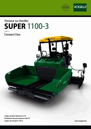 Finitrici stradali cingolate Vögele Super 1100-3