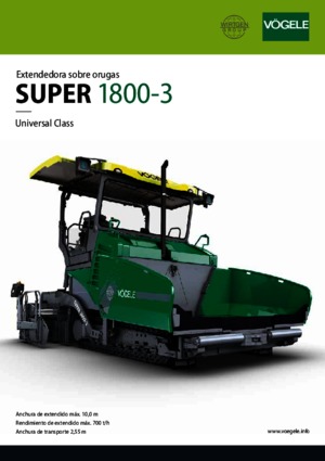 Finitrici stradali cingolate Vögele Super 1800-3