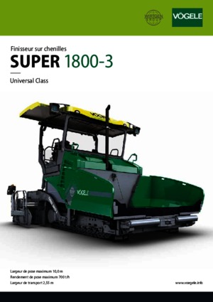 Finitrici stradali cingolate Vögele Super 1800-3
