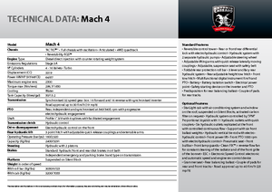 Trattrice agricola cingolati Carraro Mach 4 II