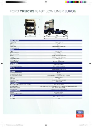 Trattori stradali Ford 1848T Lowliner