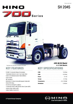 Trattori stradali Hino 700 SH 2045 4x2