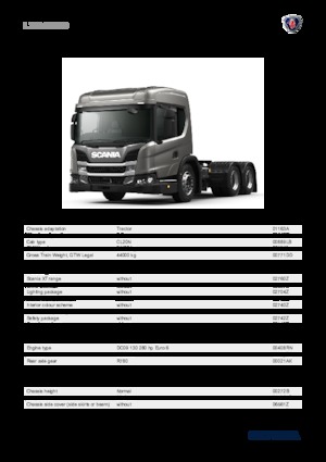 Trattori stradali Scania L 280 A6x2NB
