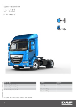 Trattori stradali DAF LF 260 FA 13t DC