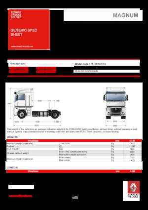 Trattori stradali Renault MAGNUM 440.19 4X2 T