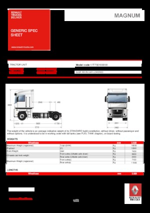 Trattori stradali Renault MAGNUM 520.18 4X2 TGV950