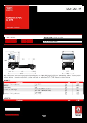 Trattori stradali Renault MAGNUM 520.19 4X2 T - CLASSIC