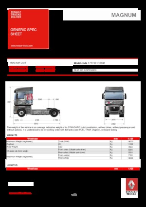 Trattori stradali Renault MAGNUM 520.19 4X2 T E5 - ROUTE 66