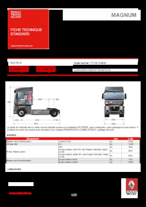 Trattori stradali Renault MAGNUM 520.19 4X2 T E5 - ROUTE 66